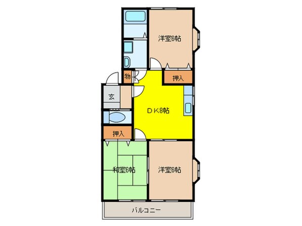 エスト板倉の物件間取画像